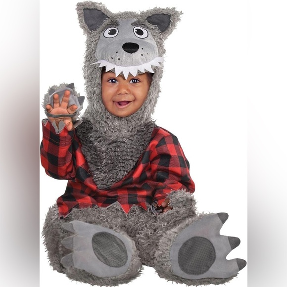 Amscan Baby Wolf Kids Costume - Picture 1 of 6